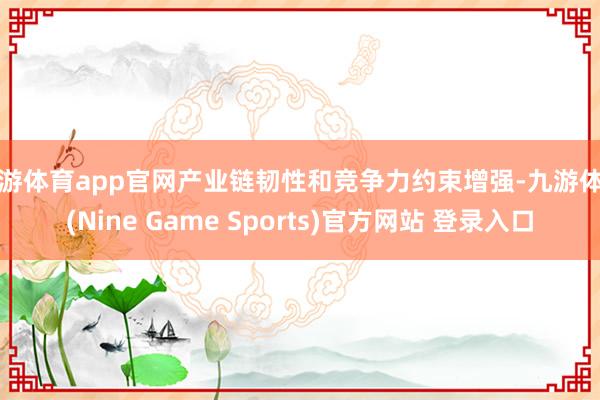九游体育app官网产业链韧性和竞争力约束增强-九游体育(Nine Game Sports)官方网站 登录入口